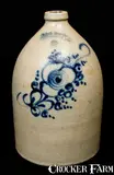 J. & E. Norton, J. & E. NORTON / BENNINGTON, VT Stoneware Jug, circa 1855, Stoneware