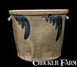 Solomon Bell, SOLOMON BELL / STRASBURG / Va Stoneware Tapered Crock, circa 1875, Stoneware