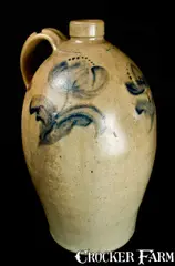 John Bell, JOHN BELL / WAYNESBORO Stoneware Jug, circa 1860, Stoneware