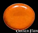 JOHN W. BELL / Waynesboro, Pa Redware Plate by John W. Bell, circa 1880, Redware, sold Jul 2010