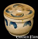 John Bell, JOHN BELL / WAYNESBORO, Pennsylvania Stoneware Bowl w/ Signed Lid