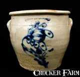 N. White & Co., N. WHITE & CO. / BINGHAMTON Stoneware Jar, circa 1866-1868, Stoneware