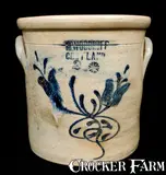 M. Woodruff, M. WOODRUFF / CORTLAND, NY Stoneware Crock