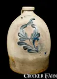 COWDEN & WILCOX / HARRISBURG, PA Stoneware Jug by Cowden & Wilcox, circa 1865, Stoneware, sold Jul 2010