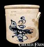 William Hart, HART'S / FULTON, New York Stoneware Bird Crock