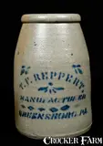 T.F. Reppert, T.F. REPPERT / MANUFACTURER / GREENSBORO, PA Stoneware Wax Sealer