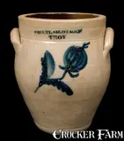 Orcutt & Montague, ORCUTT & MONTAGUE / TROY, NY Stoneware Jar, circa 1824-1826, Stoneware