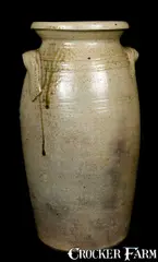 D. Cagle, D. CAGLE / WHY NOT N.C. Stoneware Churn, late 19th century, Stoneware