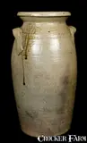 D. Cagle, D. CAGLE / WHY NOT N.C. Stoneware Churn, late 19th century, Stoneware