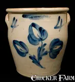 T. HARRINGTON / LYONS Stoneware Jar by T. Harrington, circa 1860, Stoneware, sold Apr 2010