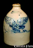 W.J. SEYMOUR / TROY FACTORY Stoneware Jug with Eagle by W. J. Seymour Troy Factory, circa 1852-1858, Stoneware, sold Apr 2010