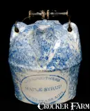 F.H. Weeks, F.H. WEEKS / AKRON OHIO Spongeware Maple Syrup Jug, late 19th century, Stoneware