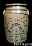 T.F. Reppert, T.F. REPPERT. / GREENSBORO. / PA Stoneware Crock