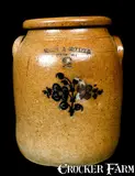 Webb & Kellogg, WEBB & KELLOGG / ERIE PA Stoneware Jar, circa 1861-1864, Stoneware