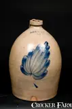 Sipe & Sons, SIPE & SONS / WM'SPORT, PA Stoneware Jug, circa 1880, Stoneware