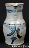 Solomon Bell, SOLOMON BELL / STRASBURG / Va Stoneware Pitcher, circa 1870, Stoneware