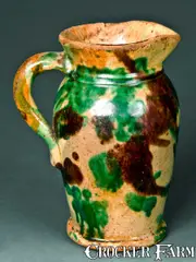 S. Bell & Son, S. BELL & SON / STRASBURG, VA Redware Creamer, circa 1890, Redware