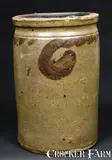 S. Bell & Son, S. BELL & SON/ STRASBURG, VA Manganese-Decorated Stoneware Jar, circa 1890, Stoneware