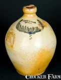 Clark & Fox, CLARK & FOX / ATHENS, NY Stoneware Jug, circa 1830, Stoneware
