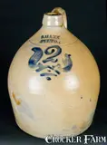 S. Hart, S. HART / FULTON, New York, Stoneware Jug