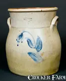 T. Hempstead, T. HEMPSTEAD / GREENPORT LI (Long Island, NY) Stoneware Crock, circa 1870, Stoneware