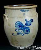 J. & E. NORTON / BENNINGTON, VT. Stoneware Jar by J. & E. Norton, circa 1855, Stoneware, sold Oct 2009
