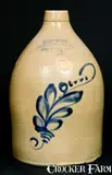 New York Stoneware Co., NEW YORK / STONEWARE CO. / FORT EDWARD, N.Y. Stoneware Jug