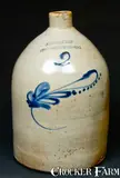 John Mulvey, JOHN MULVEY / NEW BRUNSWICK NJ Stoneware Jug., circa 1880, Stoneware