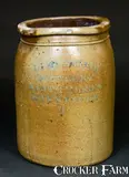 Limestone Pottery, LIMESTONE POTTERY / KEITH BRO'S / MAYSVILLE / KY Stoneware Jar, circa 1880, Stoneware