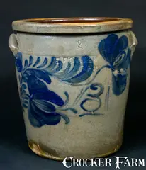 E. Fowler, E. FOWLER / BEAVER, PA Stoneware Jar, circa 1870, Stoneware