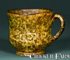 Baecher, BAECHER / WINCHESTER, VA Redware Cup, circa 1880, Redware