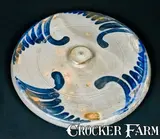 J. KEISTER & CO. / STRASBURG. VA Stoneware Lid by J. Keister & Co, circa 1870, Stoneware, sold Oct 2009