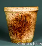 Bacher & Kern, BACHER & KERN / WINCHESTER, VA Redware Flowerpot, circa 1880, Redware