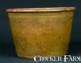 From, FROM / J. EBERLY & BRO. / STRASBURG, VA Stoneware Tapered Crock., circa 1885, Stoneware