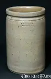 P. Hiser & Sons, P. HISER & SONS / Washington, D.C. Stoneware Jar, circa 1885, Stoneware