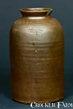 E.W. Mort, E.W. MORT / ALUM WELLS, VA Stoneware Canning Jar, late 19th century, Stoneware
