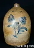A.L. Hyssong, A.L. HYSSONG / BLOOMSBURG, PA Stoneware Jug, circa 1890, Stoneware