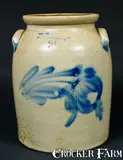 COWDEN & WILCOX / HARRISBURG, PA Stoneware Jar by Cowden & Wilcox, circa 1865, Stoneware, sold Oct 2009