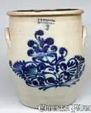 J & E NORTON / BENNINGTON, VT Stoneware Jar by J. & E. Norton, circa 1855, Stoneware, sold Jul 2009