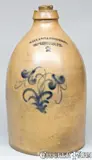 Ballard & Brothers, BALLARD & BROTHERS / BURLINGTON, VT Stoneware Jug, Two-Gallon, circa 1870, Stoneware