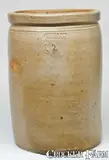 P. Hiser & Sons, P. HISER & SONS / Washington, D.C. Stoneware Crock, circa 1885, Stoneware