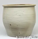 J. H. Dipple, J.H. DIPPLE / LEWISTOWN, PA Stoneware Cream Jar, circa 1870, Stoneware