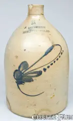 Adam Green, ADAM GREEN / NEW BRUNSWICK, NJ Stoneware Jug, circa 1875, Stoneware