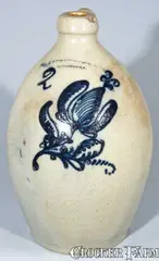 F. Stetzenmeyer & Co., F. STETZENMEYER. & CO. / ROCHESTER, N.Y. Stoneware Jug, circa 1855, Stoneware