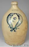John Burger, JOHN BURGER / ROCHESTER Stoneware Jug, circa 1860, Stoneware