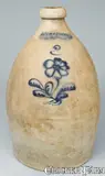 John Burger, JOHN BURGER / ROCHESTER Stoneware Jug, circa 1860, Stoneware