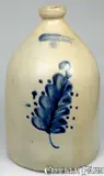 F.B. NORTON & CO. / WORCESTER, MASS Cobalt-Decorated Stoneware Jug by F. B. Norton & Co, circa 1875, Stoneware, sold Mar 2009