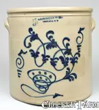 A.O. Whittemore, A.O. WHITTEMORE / HAVANA, NY Cobalt-Decorated Stoneware Crock, circa 1870, Stoneware