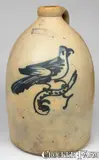 F. T. Wright & Son, F.T. WRIGHT & SON / TAUNTON, MASS Stoneware Jug with Bird Decoration