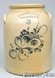 G.W. Fulper & Co., G.W. FULPER & CO. / FLEMINGTON, N.J. Stoneware Jar, circa 1875, Stoneware